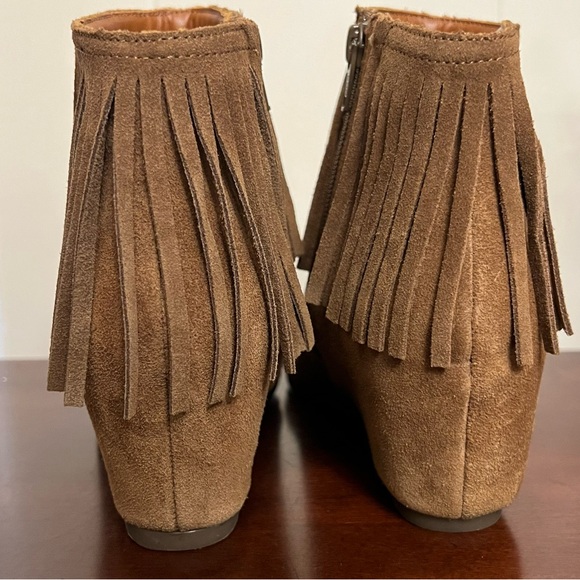 New comfortiva riverton suede fringe boot desert tan size 8 NWOT - Picture 5 of 10
